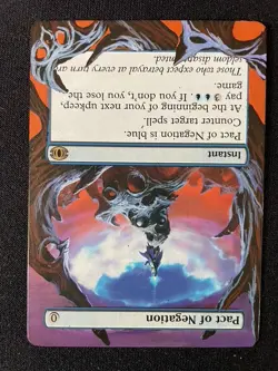MtG Pact of Negation Future Sight Altered & Extended Art, Moderately Played Back - Image 2