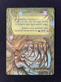 MtG Gaea's Cradle Urza's Saga Altered Extended Art - Lightly Played rear - Image 2