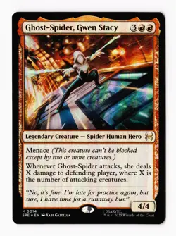 Ghost-Spider, Gwen Stacy (Foil) 14 (M) MTG Marvel's Spider-Man Eternal-Legal SPE - Image 1