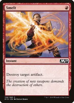 Smelt 4x FOIL M19 MTG Core Set 2019 Common MINT red - Image 1