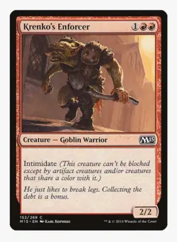 Krenko's Enforcer | Magic 2015 M15 | MTG Pauper Goblin Warrior Tribal | EDH NM - Image 1