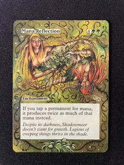 MtG Mana Reflection Shadowmoor Altered/Extended Art - Lightly Played Rear - Image 1