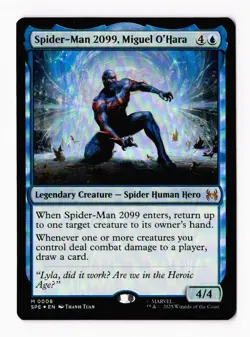 Spider-Man 2099, Miguel O'Hara (Foil) 0008 (M) MTG Marvel's Spider-Man (SPE) - Image 1
