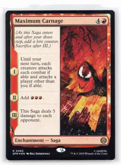 Maximum Carnage MTG Marvel's Spider-Man (SPM) Foil R #0083 - Image 1