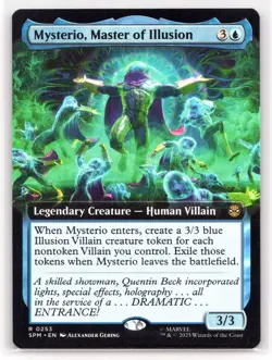 Mysterio, Master of Illusion Extended Art #0253 R MTG Marvel's Spider-Man (SPM) - Image 1