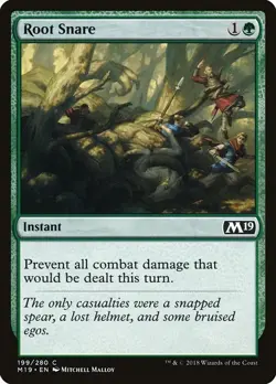Root Snare 4x FOIL M19 MTG Core Set 2019 Common MINT green - Image 1
