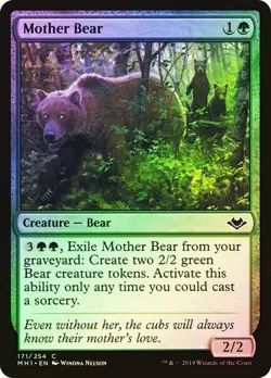 Mother Bear FOIL - 171/254 - Common - Modern Horizons MH1 MTG - Image 1