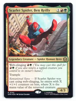 Scarlet Spider, Ben Reilly R 0142 MTG Marvel's Spider-Man (SPM) Foil - Image 1