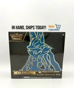 POKEMON CENTER Mega Evolution Gardevoir & Lucario ETB Elite Trainer Box In Hand - Image 2