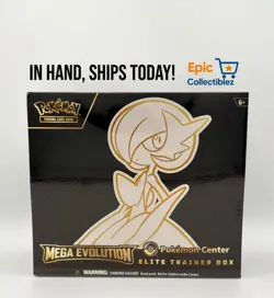 POKEMON CENTER Mega Evolution Gardevoir & Lucario ETB Elite Trainer Box In Hand - Image 3