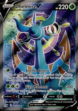 Dhelmise V (Full Art) 187/202 Pokemon SWSH01: Sword & Shield Base Set Ultra Rare - Image 1