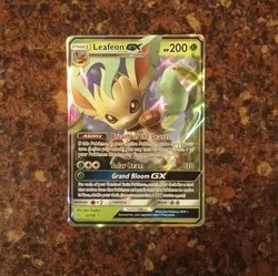 Pokemon Leafeon GX Ultra Rare Ultra Prism 13/156 Pokemon Tcg Nm-M Condition - Image 1