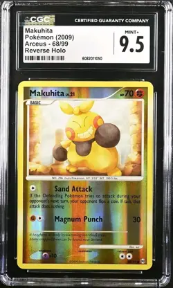 Makuhita 68/99 Platinum Arceus Pokemon Reverse Holo CGC 9.5 - Image 1