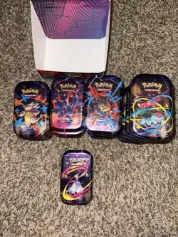 Mega Evolution Sealed Mini Tin Lot of 16 Pokemon TCG Trading Cards Mega Heroes - Image 2