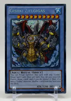 Yugioh TCG Gishki Zielgigas HA07-EN057 Secret Rare 1st Edition - Image 1