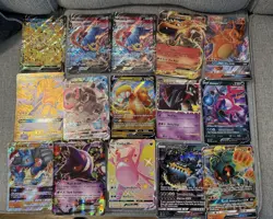 15 oversized pokemon cards lot jumbo pikachu blastoise charizard gengar DMG-NM - Image 1