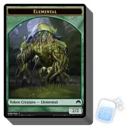 10 pcs ELEMENTAL TOKEN(8/14) Magic Origins ORI Magic MTG MINT CARD - Image 1