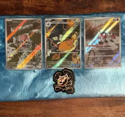 LP/NM Japanese Pokemon TCG Cards, AR 3 Card Lot #10 - Image 1