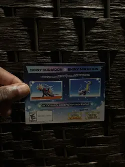 Shiny Koraidon & Miraidon Pokemon Scarlet Violet Code Card - GameStop *CODE ONLY - Image 1