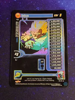 Dragon Ball GT Gohan Lvl 1-3 Foil Unlimited Score DB GT CCG TCG Foil Cards LP-MP - Image 3