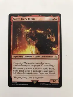Surtr Fiery Jotun MTG Magic the Gathering Card NM Near Mint ACR - Image 1