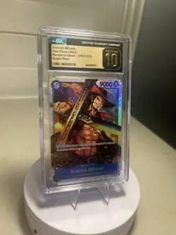 One Piece Card Game Romance Dawn Dracule Mihawk OP01-070 SR English NM - Image 1