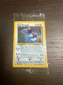 🌟 COOL PORYGON Pokemon Card - SEALED - WOTC Black Star Promo #15 - HOLO NM 🌟 - Image 3