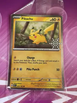 Pikachu - (Holiday Calendar) 025/165 Miscellaneous Cards & Products Holo - Image 1