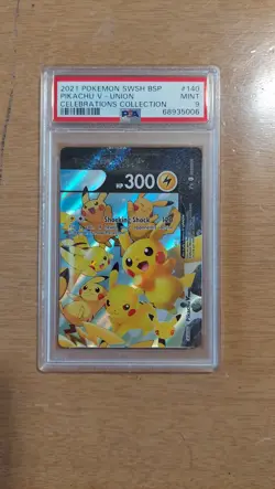 PSA 9 Pikachu V-Union (SWSH 140) Full-Art Graded Pokemon card - Image 2