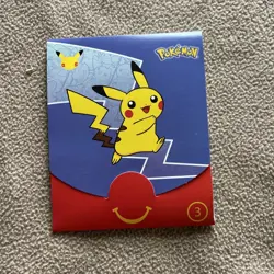 Pokemon SEALED McDonald’s 25th Anniversary Pack Of 4 Cards From 2021 New - Image 1