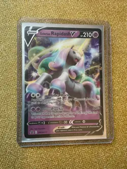 Galarian Rapidash V SWSH111 Black Star Promo Pokemon Card Mint NM - Image 1