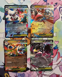 Pokemon TCG: Mega Evolution 4 Card EX Lot - NM - Image 1