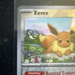 Eevee Prismatic Evolutions 074/131 Holo Pokemon Day 2025 Stamped Promo Card - Image 2