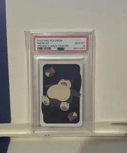 Mattel Snorlax Wild Traffic Uno Pokemon Card 2020 Japanese PSA 10 Gem MT - Image 1
