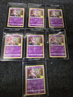 Pokemon Celebrations Mew Holo Card 11/25 Lot Of 7 - Image 1