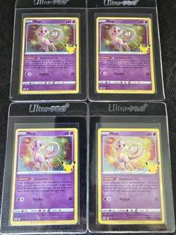 Pokemon Celebrations Mew Holo Card 11/25 Lot Of 7 - Image 2