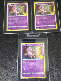 Pokemon Celebrations Mew Holo Card 11/25 Lot Of 7 - Image 4