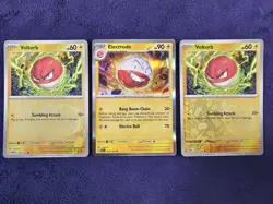 Voltorb & Electrode Reverse Holos/Holo 3x Pokemon Card Lot Near Mint - Image 1