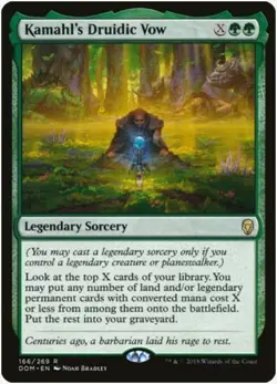 1 x Kamahl's Druidic Vow - Dominaria - LP - Magic The Gathering - MTG - Image 1