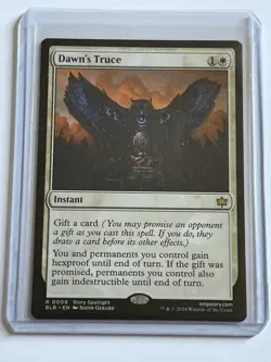 Dawns Truce 9 MTG Bloomburrow 2024 Mint - 9.0 + Non Foil Rare - Image 1