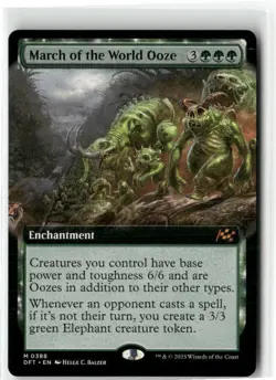 March Of The World Ooze Extended Aetherdrift NM MAGIC MTG 388 - Image 1