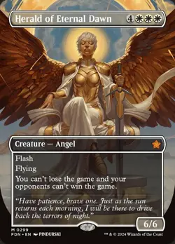 Herald of Eternal Dawn - Borderless Light Play, English Magic the Gathering MTG - Image 1