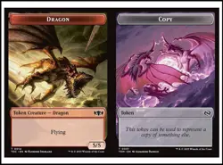 MTG - 4 x Copy / Dragon (0014) Token - Tarkir: Dragonstorm - Playset 4x x4 - Image 2