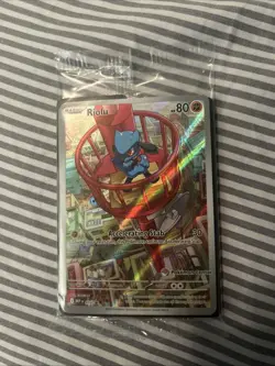 SEALED Riolu Pokemon Center Edition 010 Mega Evolution ETB Promo - Pokemon TCG - Image 1