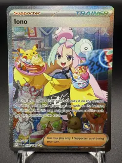 2023 Pokemon Paldea Evolved Special Illustration Rare Iono 269/193 - Image 3