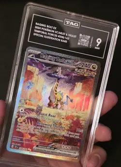 Pokemon Raging Bolt ex Special Illustration Rare Temporal Forces 208/162 TAG 9 - Image 3