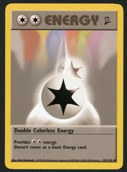 Pokemon Base Set 2 Double Colorless Energy 124/130 - Image 1