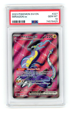 2023 Pokemon PSA 10 Miraidon EX - 227/198 - SVI EN Scarlet & Violet 💎 - Image 1