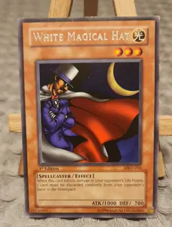 2002 White Magical Hat 🎩 MRD-016 Metal Raiders 🎩 1st Ed 🎩 Yugioh Rare 🎩MP 🎩 - Image 1