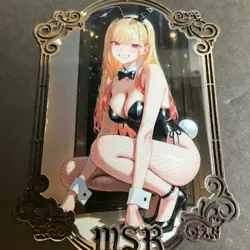 Goddess Story Gold METAL Card - Serial Number #026/100! Anime Bikini Marin - Image 4